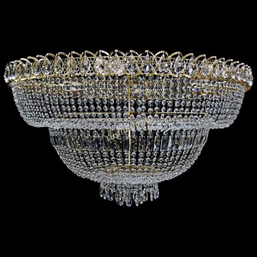 Люстра Хрустальный Каскад №13 2 яруса в Краснодаре Гусь Хрустальный