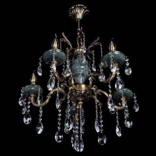 Люстра Алфея №5 "Малахит" журавлик в Краснодаре Гусь Хрустальный