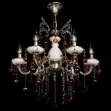 Люстра бронзовая Алфея №6 с камнем шар чайная в Краснодаре Люстра бронзовая Алфея №6 с камнем шар чайная в Краснодаре