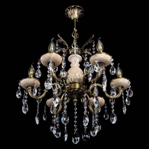 Люстра Алфея №6 с камнем журавлик в Краснодаре Гусь Хрустальный