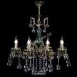 Люстра бронзовая Алфея Малахит №8 шар в Краснодаре