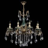 Люстра бронзовая Алфея Малахит №8 звездочка в Краснодаре