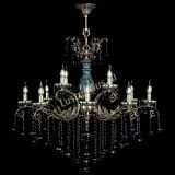 Люстра бронзовая Алфея Малахит №12 шар черная в Краснодаре