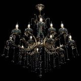 Люстра бронзовая Алфея Малахит №12 шар черная в Краснодаре