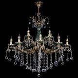 Люстра бронзовая Алфея Малахит №12 шар в Краснодаре