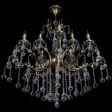 Люстра бронзовая Алфея Малахит №12 шар в Краснодаре