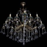 Люстра бронзовая Алфея Малахит №12 шар в Краснодаре