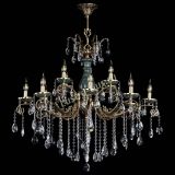 Люстра бронзовая Алфея Малахит №12 звездочка в Краснодаре