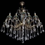 Люстра бронзовая Алфея Малахит №12 звездочка в Краснодаре