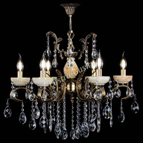 Люстра бронзовая Алфея Оникс №6/2 баден в Краснодаре Гусь Хрустальный