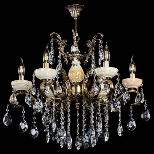 Люстра бронзовая Алфея Оникс №6/2 звездочка в Краснодаре Гусь Хрустальный