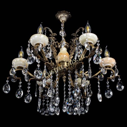 Люстра бронзовая Алфея Оникс №6/2 звездочка в Краснодаре Гусь Хрустальный