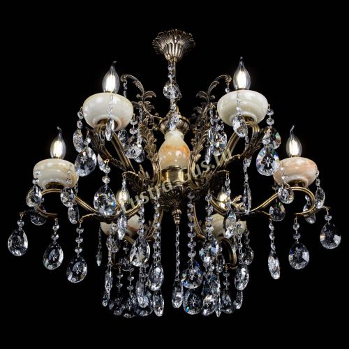 Люстра бронзовая Алфея Оникс №6/2 звездочка в Краснодаре Гусь Хрустальный