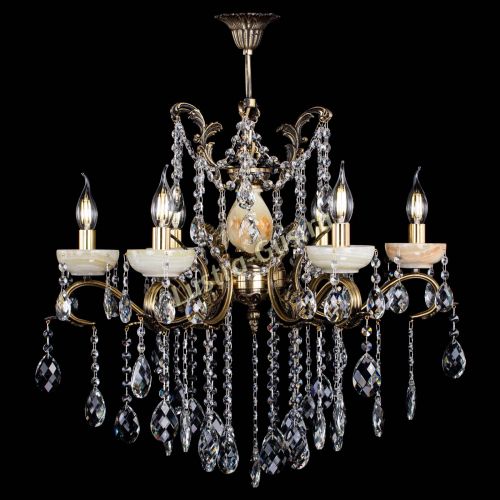 Люстра бронзовая Алфея Оникс №6 баден в Краснодаре Гусь Хрустальный