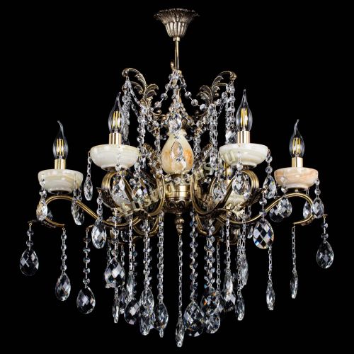 Люстра бронзовая Алфея Оникс №6 баден в Краснодаре Гусь Хрустальный