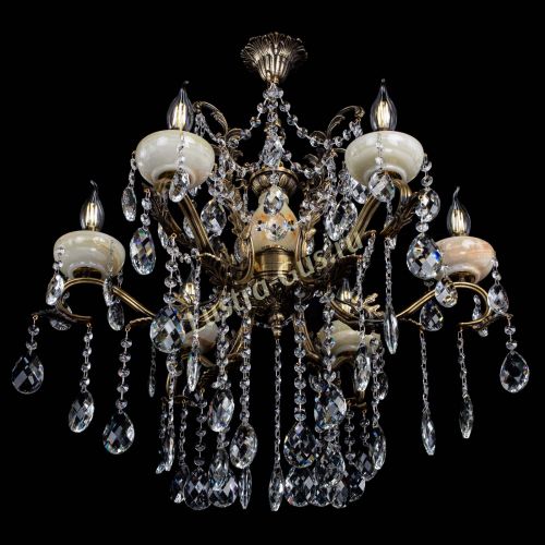 Люстра бронзовая Алфея Оникс №6 баден в Краснодаре Гусь Хрустальный