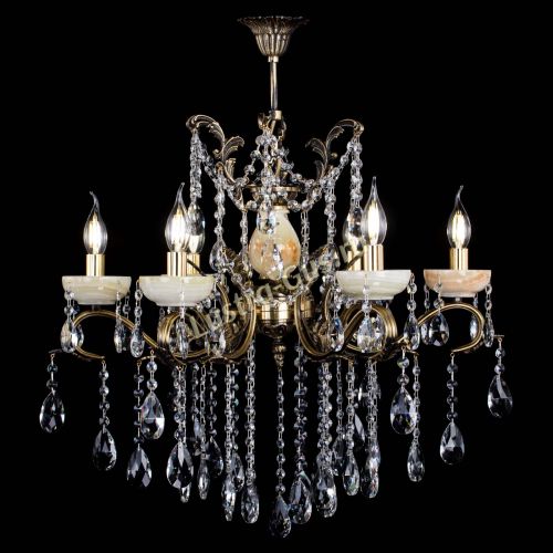 Люстра бронзовая Алфея Оникс №6 шар в Краснодаре Гусь Хрустальный