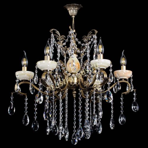 Люстра бронзовая Алфея Оникс №6 шар в Краснодаре Гусь Хрустальный