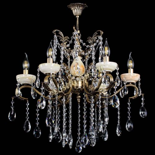 Люстра бронзовая Алфея Оникс №6 журавлик в Краснодаре Гусь Хрустальный