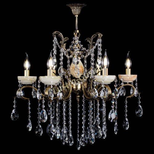 Люстра бронзовая Алфея Оникс №6 звездочка в Краснодаре Гусь Хрустальный