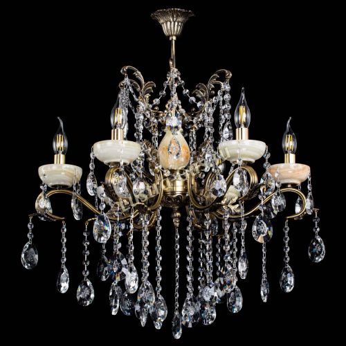 Люстра бронзовая Алфея Оникс №6 звездочка в Краснодаре Гусь Хрустальный