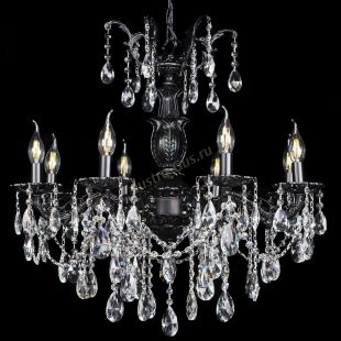 Бронзовая люстра Делия №8 журавлик черная