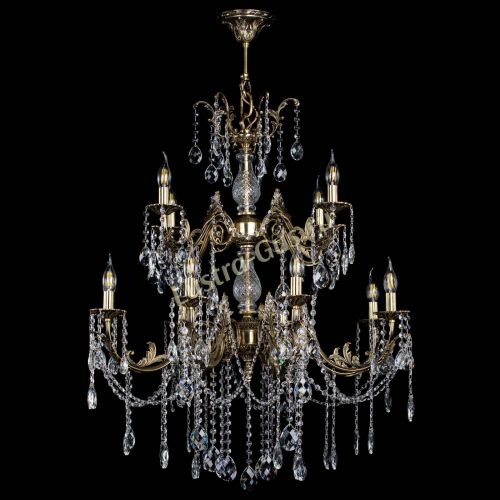Люстра бронзовая Кассандра Алфея №12 баден в Краснодаре Гусь Хрустальный