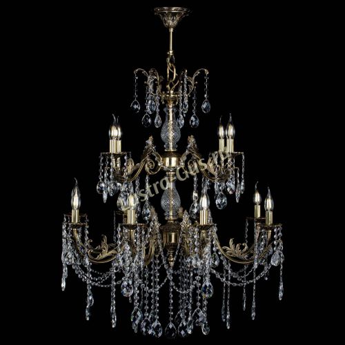 Люстра бронзовая Кассандра Алфея №12 баден в Краснодаре Гусь Хрустальный