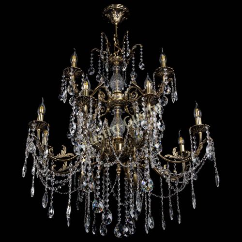 Люстра бронзовая Кассандра Алфея №12 баден в Краснодаре Гусь Хрустальный