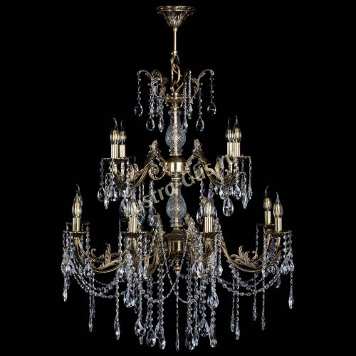 Люстра бронзовая Кассандра Алфея №12 журавлик в Краснодаре Гусь Хрустальный