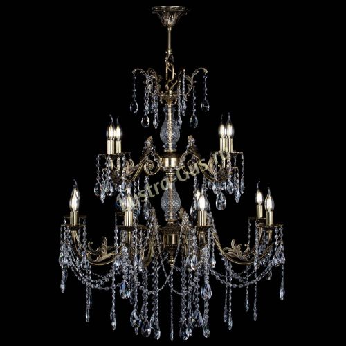 Люстра бронзовая Кассандра Алфея №12 журавлик в Краснодаре Гусь Хрустальный