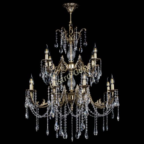 Люстра бронзовая Кассандра Алфея №12 журавлик в Краснодаре Гусь Хрустальный