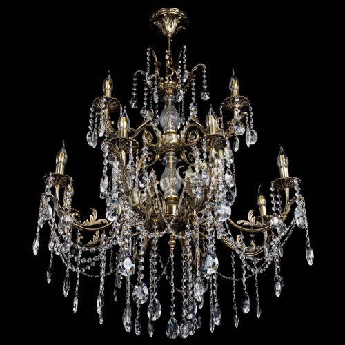 Люстра бронзовая Кассандра Алфея №12 звездочка в Краснодаре Гусь Хрустальный