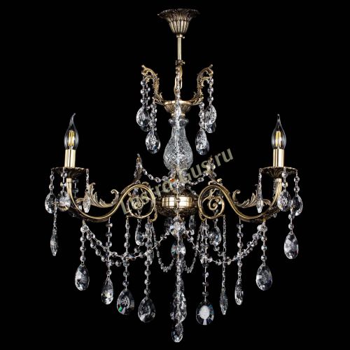 Люстра бронзовая Кассандра Алфея №3/1 звездочка в Краснодаре Гусь Хрустальный