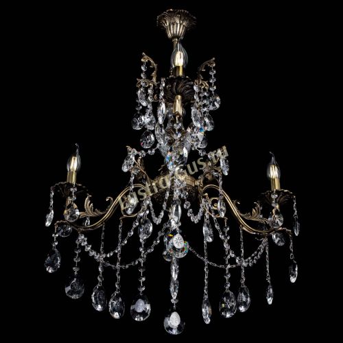 Люстра бронзовая Кассандра Алфея №3/1 звездочка в Краснодаре Гусь Хрустальный