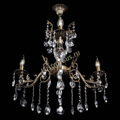 Люстра бронзовая Кассандра Алфея №3/2 звездочка в Краснодаре Гусь Хрустальный