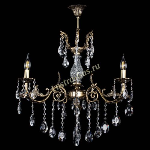 Люстра бронзовая Кассандра Алфея №3/2 звездочка в Краснодаре Гусь Хрустальный