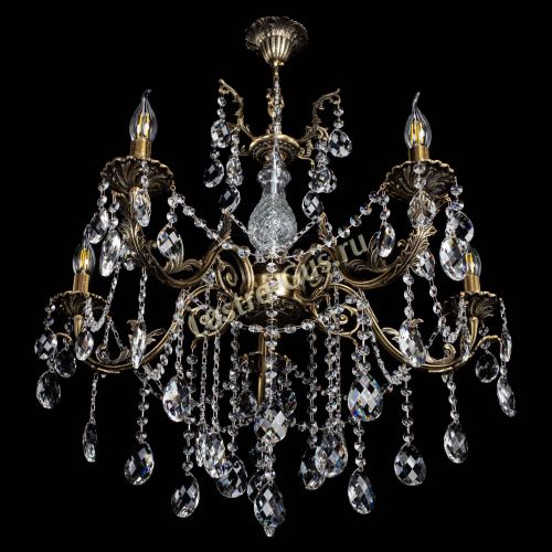 Люстра бронзовая Кассандра Алфея №5/1 баден в Краснодаре Гусь Хрустальный