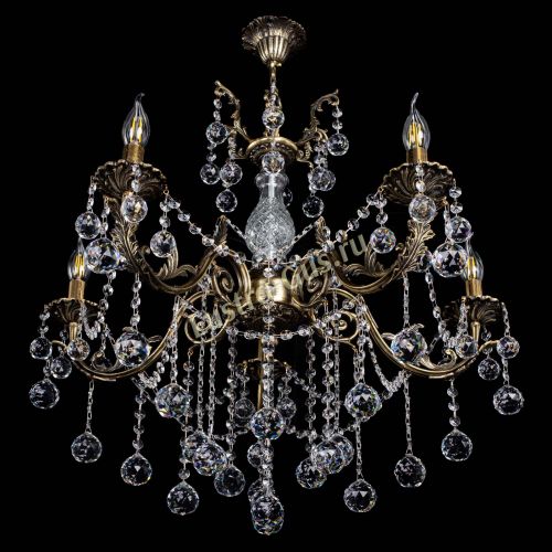 Люстра бронзовая Кассандра Алфея №5/1 шар в Краснодаре Гусь Хрустальный