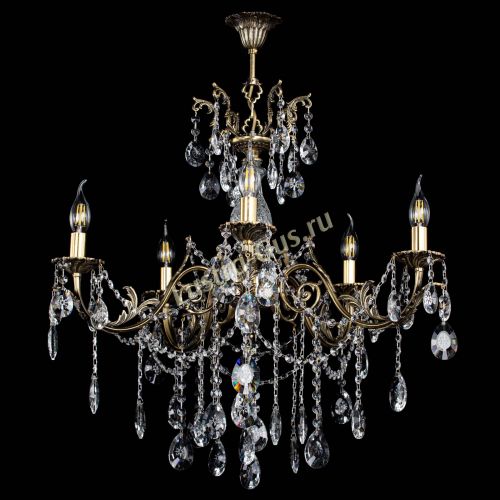 Люстра бронзовая Кассандра Алфея №5/1 звездочка в Краснодаре Гусь Хрустальный