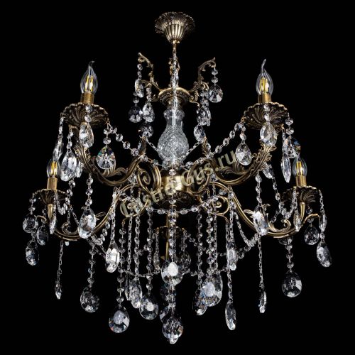 Люстра бронзовая Кассандра Алфея №5/1 звездочка в Краснодаре Гусь Хрустальный