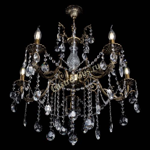 Люстра бронзовая Кассандра Алфея №5/1 звездочка в Краснодаре Гусь Хрустальный