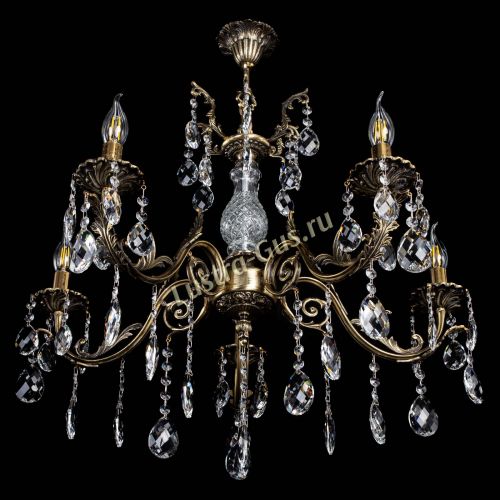 Люстра бронзовая Кассандра Алфея №5/2 баден в Краснодаре Гусь Хрустальный
