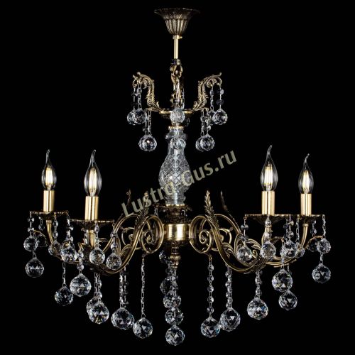 Люстра бронзовая Кассандра Алфея №5/2 шар в Краснодаре Гусь Хрустальный