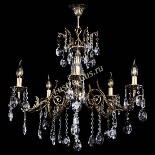 Люстра бронзовая Кассандра Алфея №5/2 звездочка в Краснодаре Гусь Хрустальный