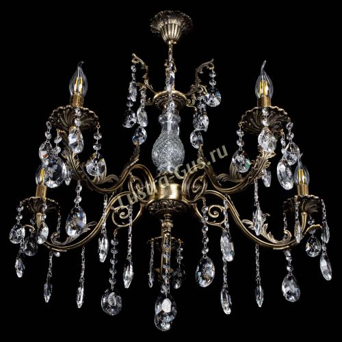 Люстра бронзовая Кассандра Алфея №5/2 звездочка в Краснодаре Гусь Хрустальный