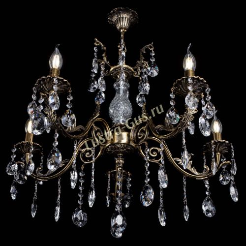 Люстра бронзовая Кассандра Алфея №5/2 звездочка в Краснодаре Гусь Хрустальный