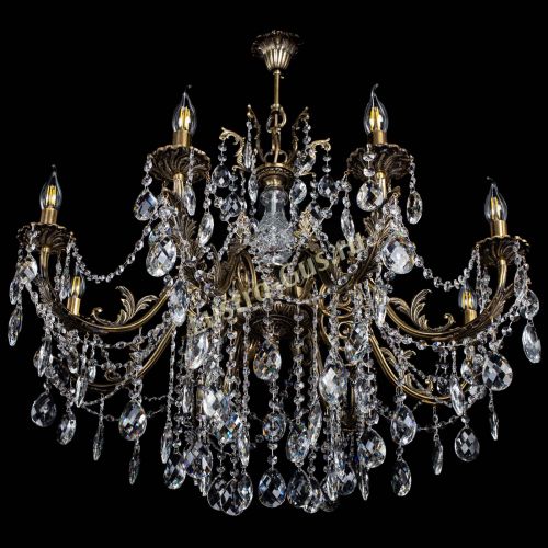 Люстра бронзовая Кассандра Алфея №8/1 баден в Краснодаре Гусь Хрустальный