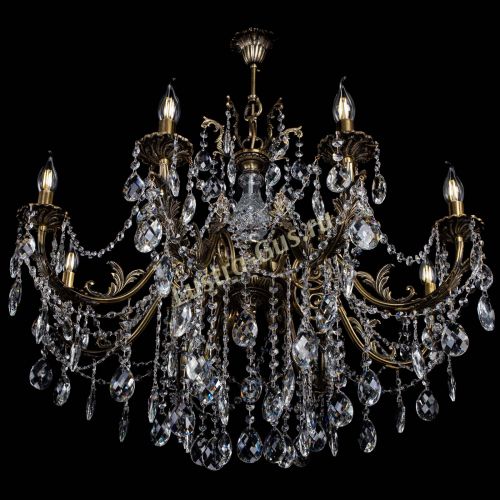 Люстра бронзовая Кассандра Алфея №8/1 баден в Краснодаре Гусь Хрустальный