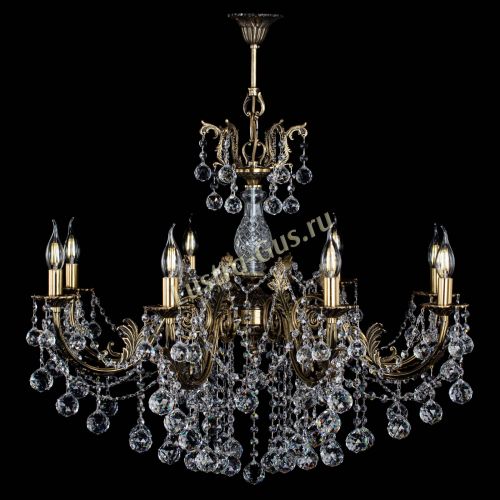 Люстра бронзовая Кассандра Алфея №8/1 шар в Краснодаре Гусь Хрустальный